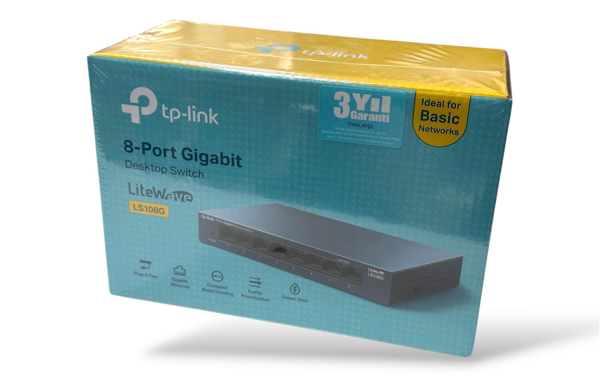TP-Link LS108G 8 Port Gigabit Desktop Switch Ethernet Ağ Dağıtıcı - Image 4