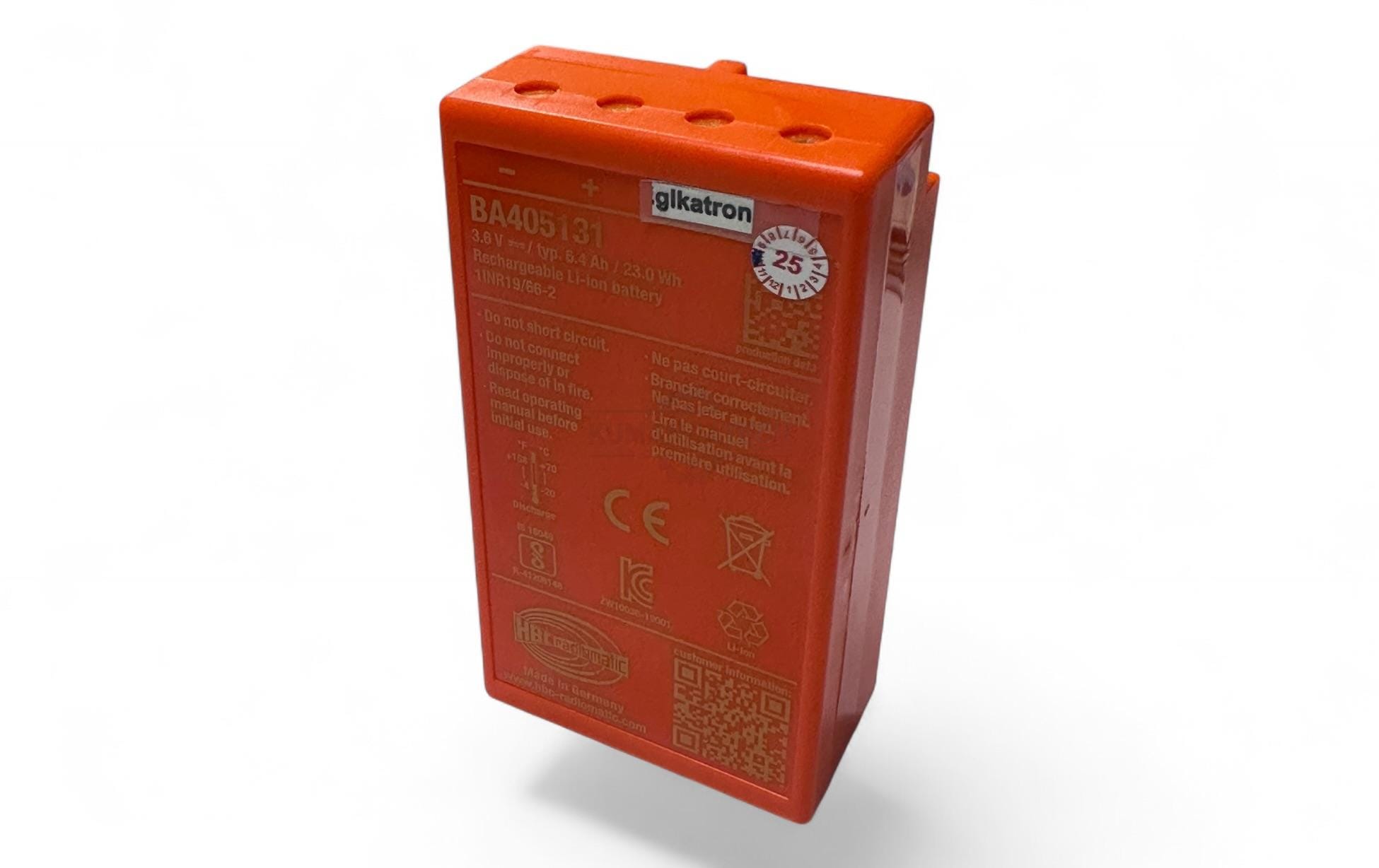 HBC Radiomatic BA405131 BA405121 3.6V 6.4Ah Li-Ion Batarya – Orijinal Turuncu Kırmızı Akü - Görsel 6