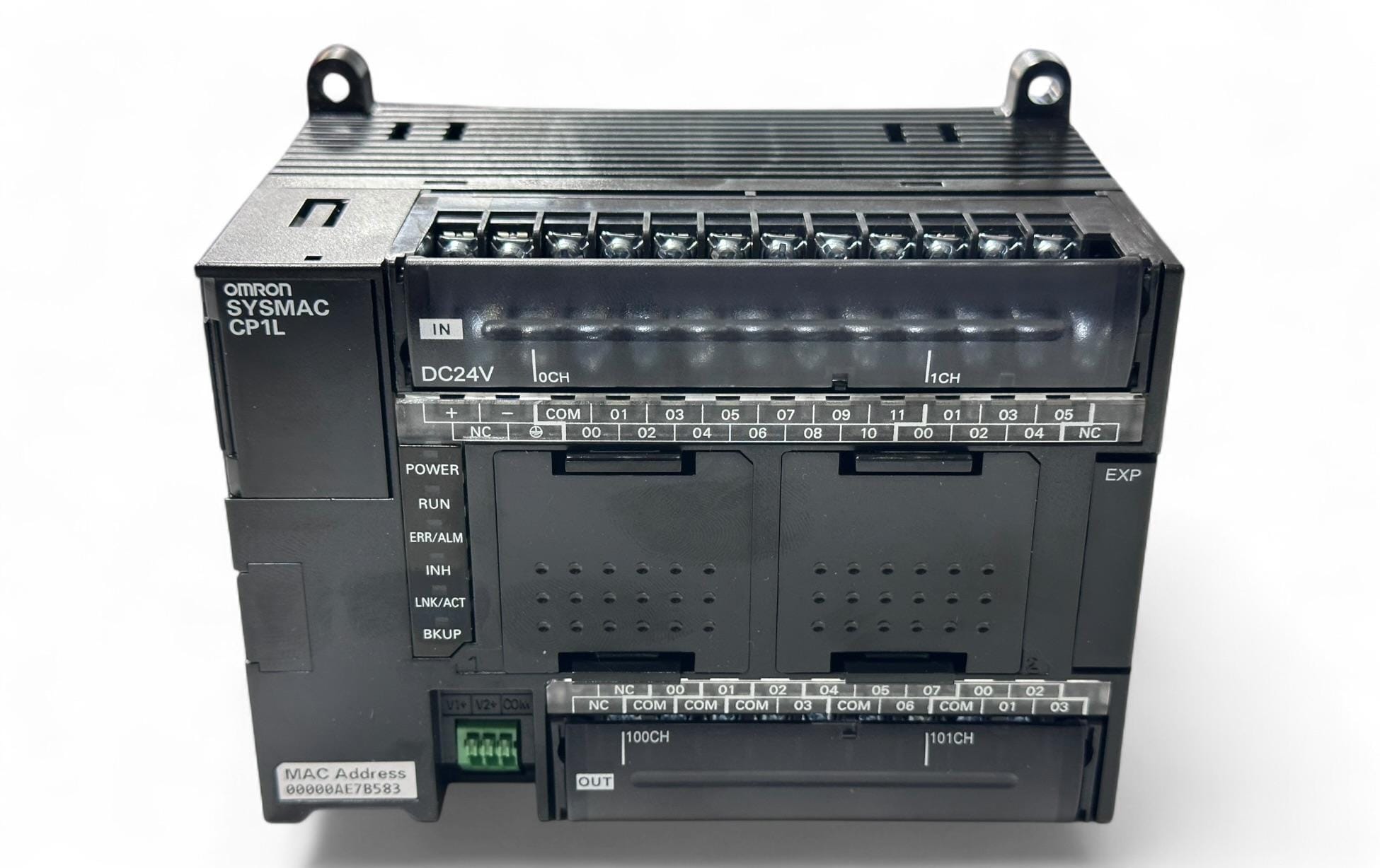 Omron CP1L-EM30DR-D PLC – 24VDC, 30 I/O, 18 Giriş, 12 Röle Çıkışı, Ethernet