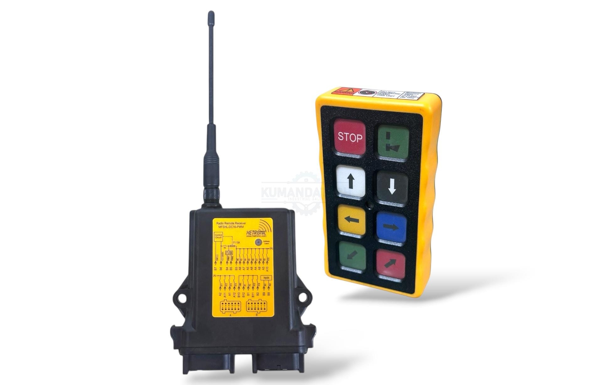 Hetronic MFSHL DC16Pwm-Pocket V3 Mini Cep Model 30 Metre 6 Hareketli Tek Kademeli Kumanda Seti - Görsel 3