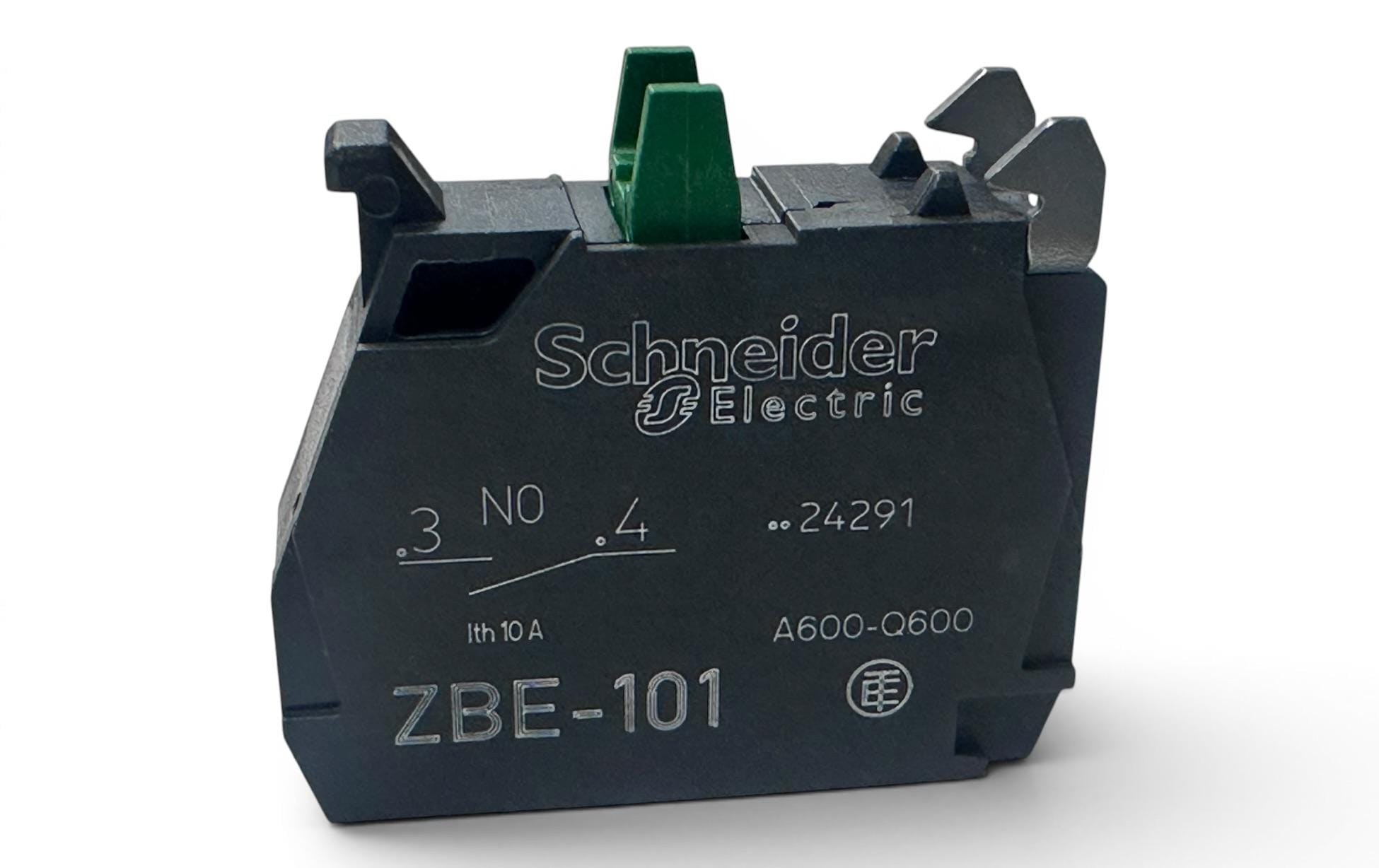 Schneider Electric ZBE101 1NA Yeşil Start Kontak Bloğu - Görsel 3