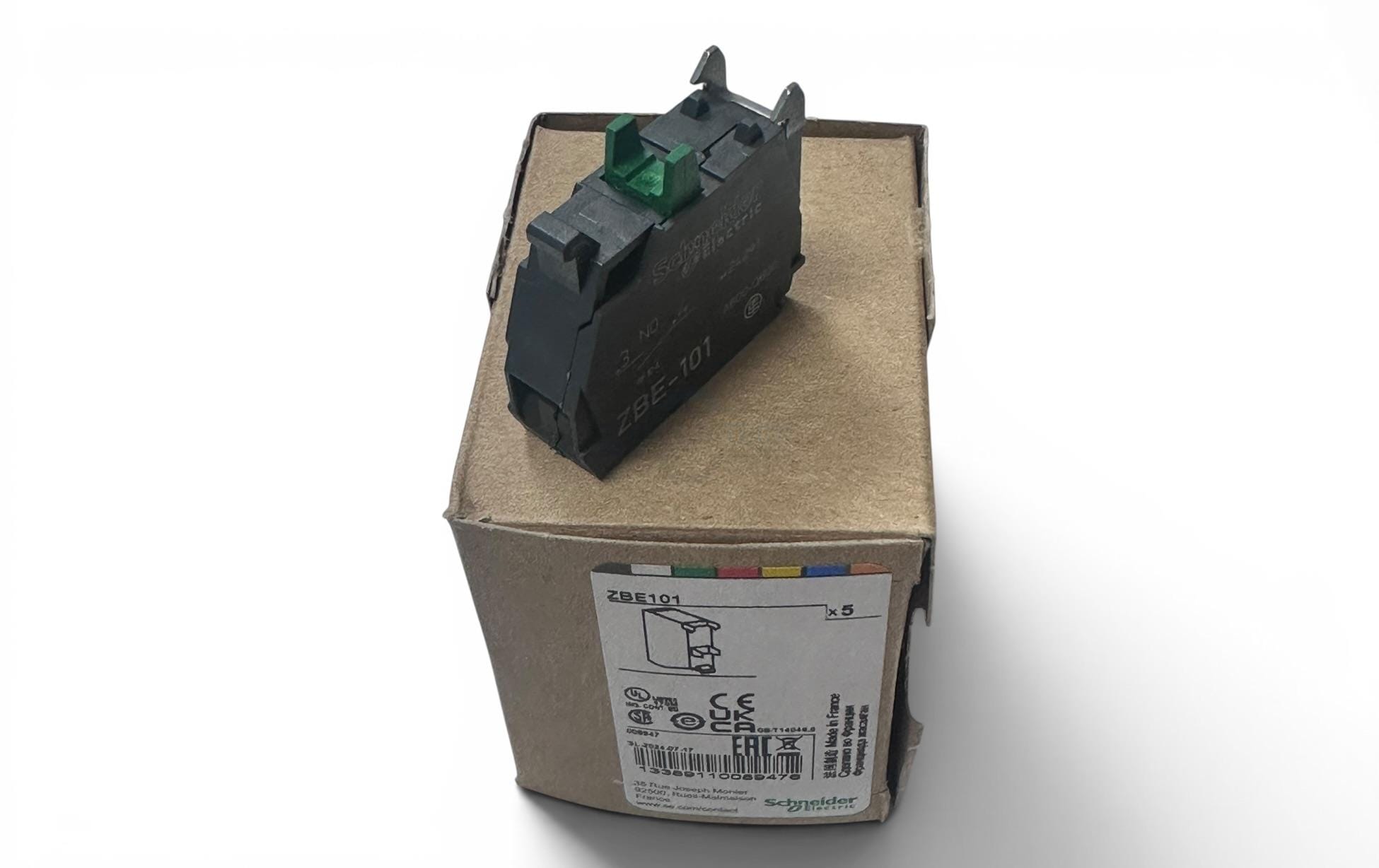 Schneider Electric ZBE101 1NA Yeşil Start Kontak Bloğu - Görsel 4