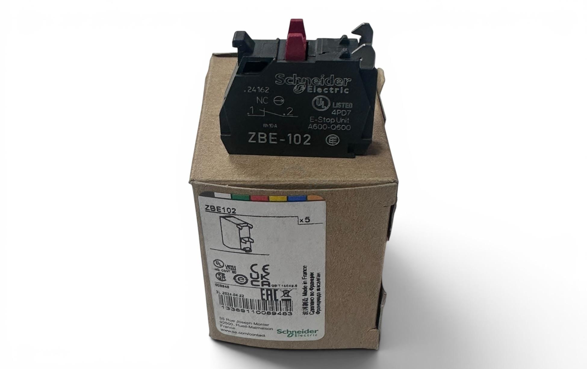 Schneider ZBE102 1NC Stop Kontak Bloğu – Harmony XB4/XB5 22mm - Görsel 10